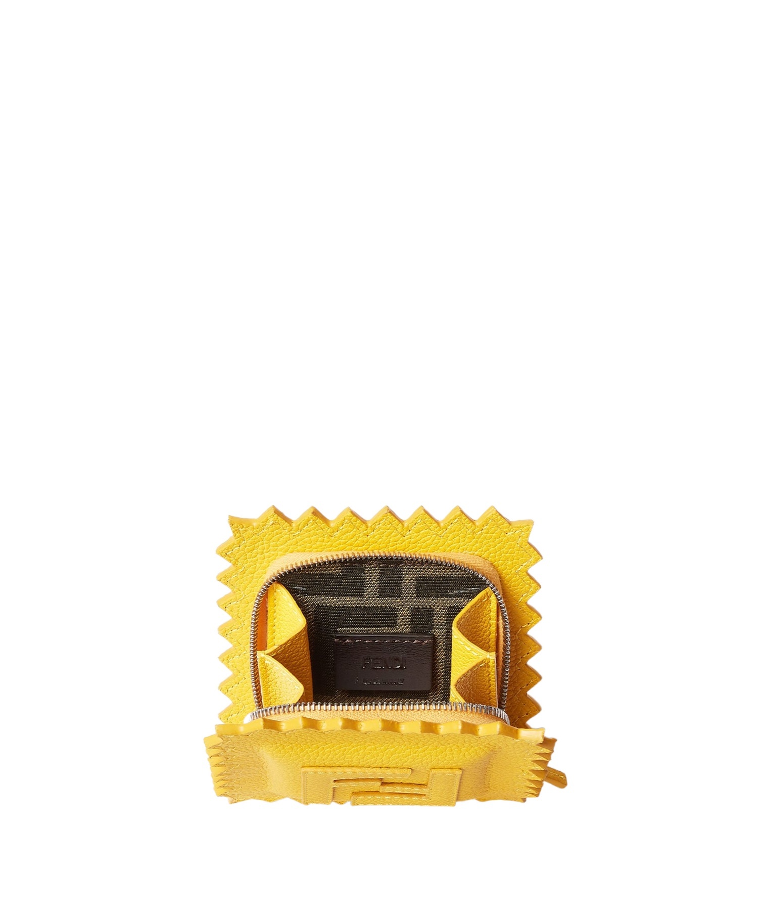 Fendi Raviolo Leather Charm Accessories In Gold