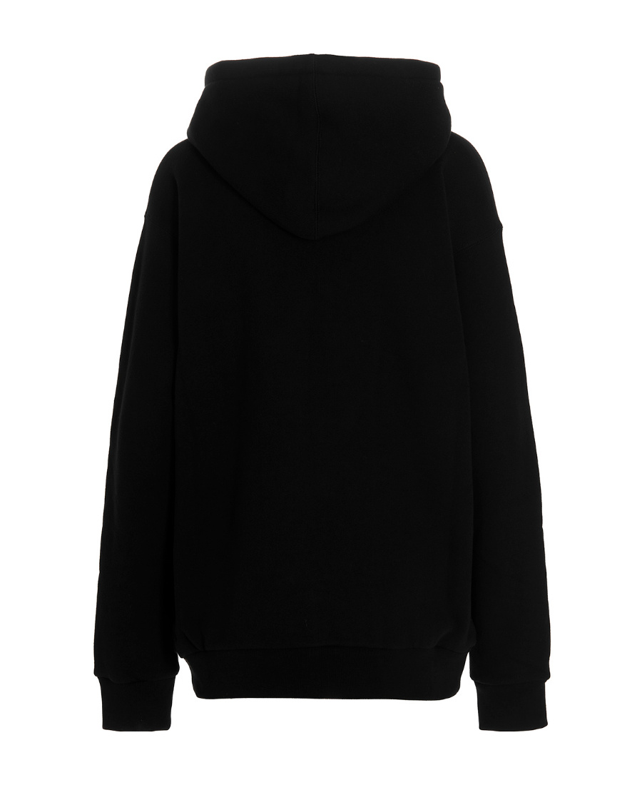 Gucci Logo-print Drawstring Hoodie In Black