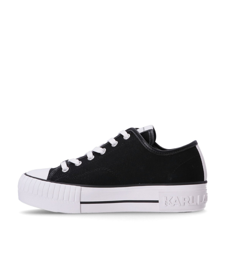 Karl Lagerfeld Kampus Max Lace-up Sneakers In Black