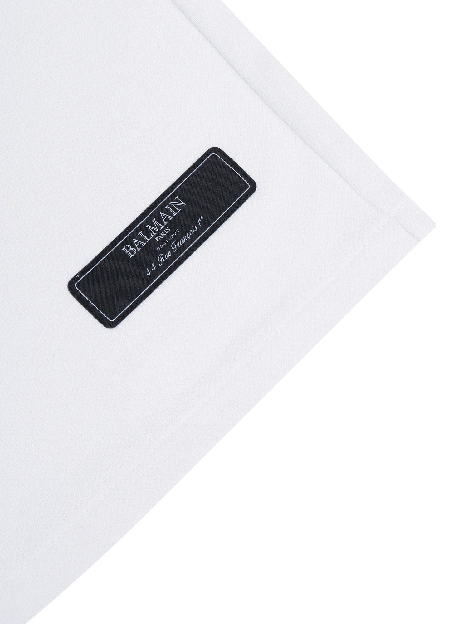 Balmain Logo-patch Shorts In White