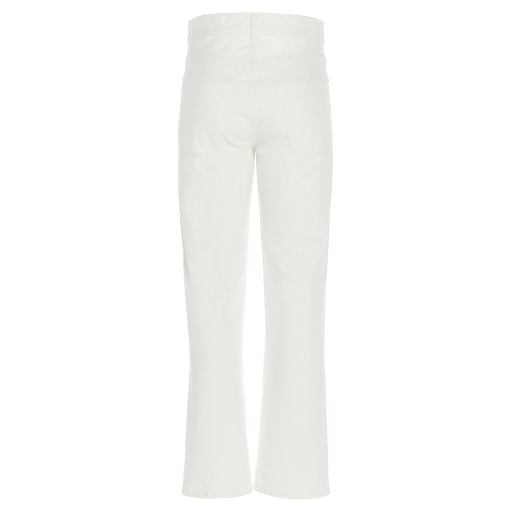 The Row Christie High-rise Straight-leg Jeans In White