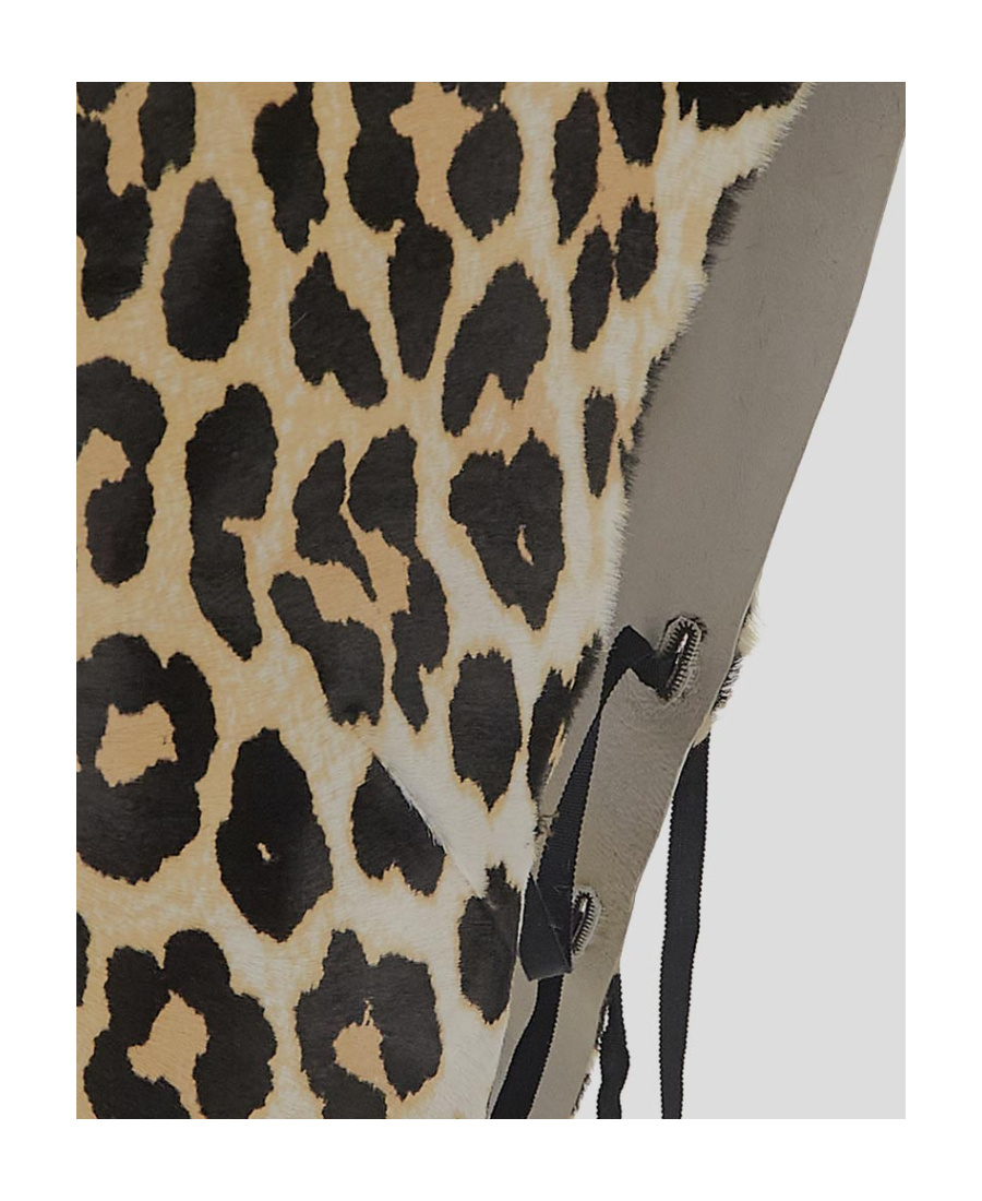 Dries Van Noten Leopard Printed Sleeveless Top In Black