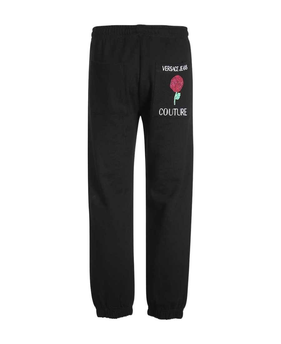 Versace Jeans Logo-print Track Pants In Black