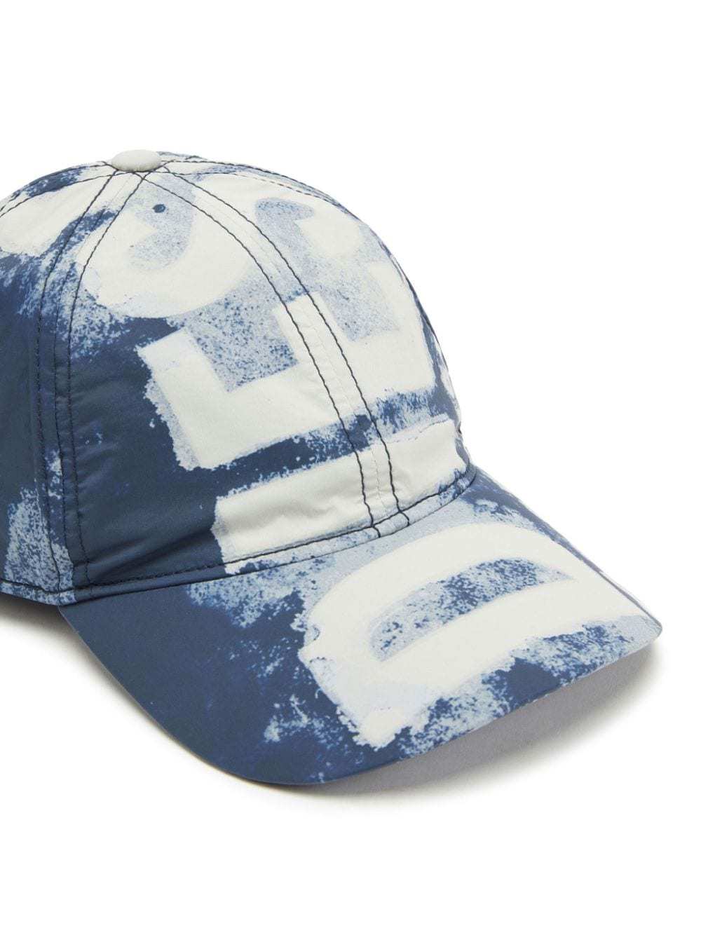 Diesel C-ewan Logo-print Baseball Cap In Blue