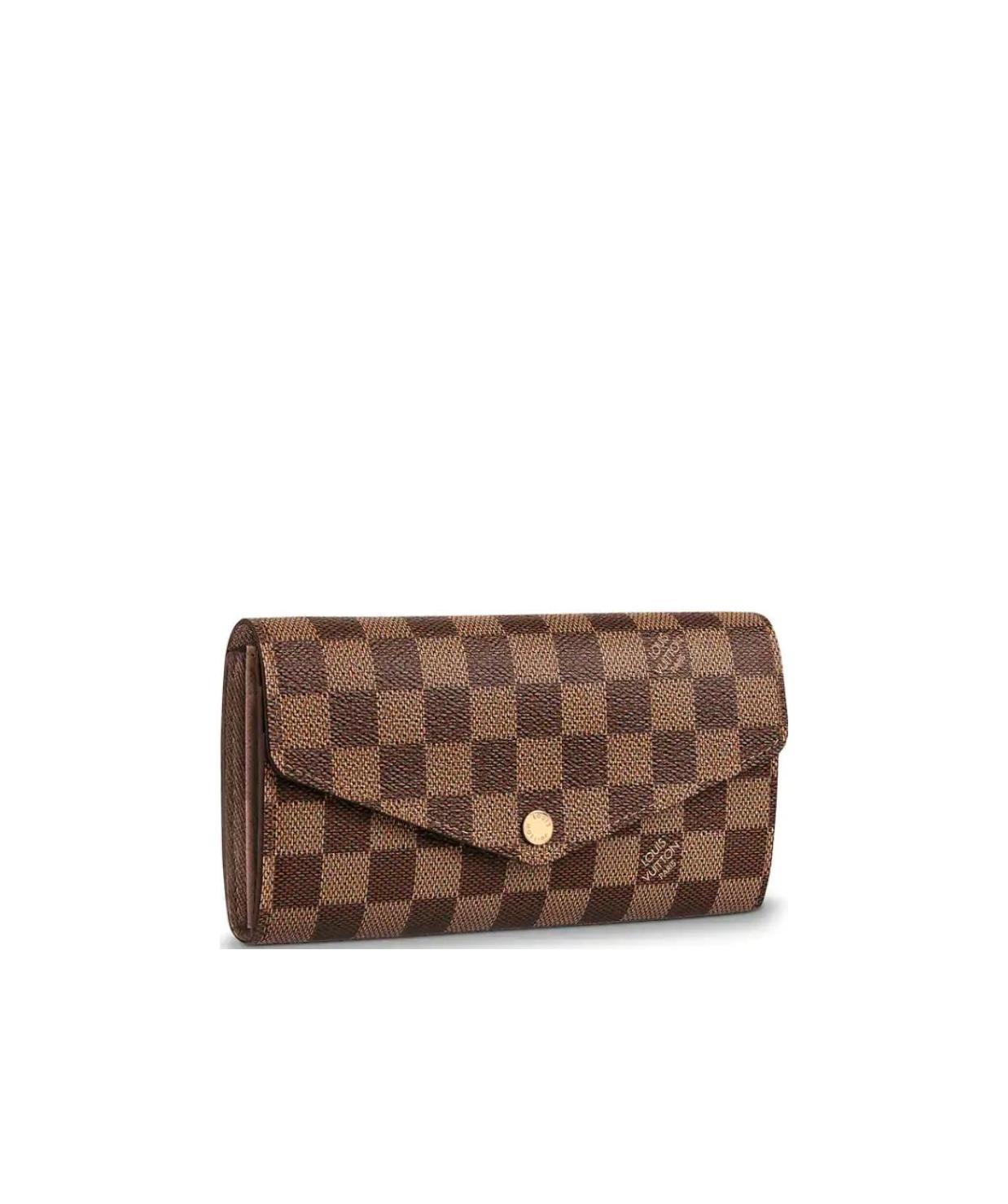 Pre-owned Louis Vuitton Sarah Wallet In Brown