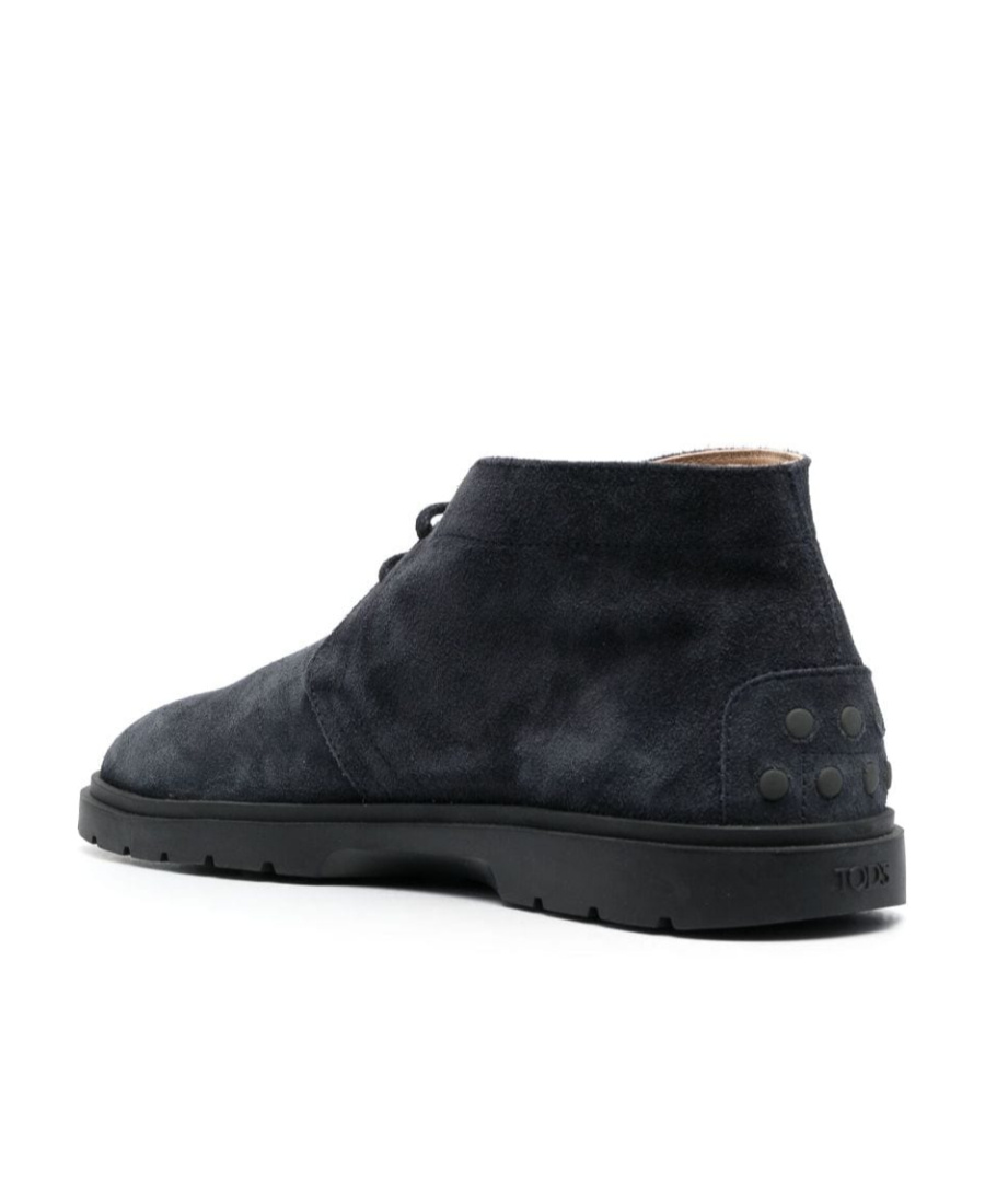 Tod's Suede Desert Boots In Black