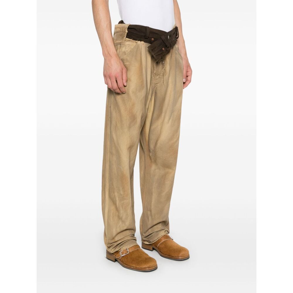 Magliano Togliatti Super Belted Pants In Nude