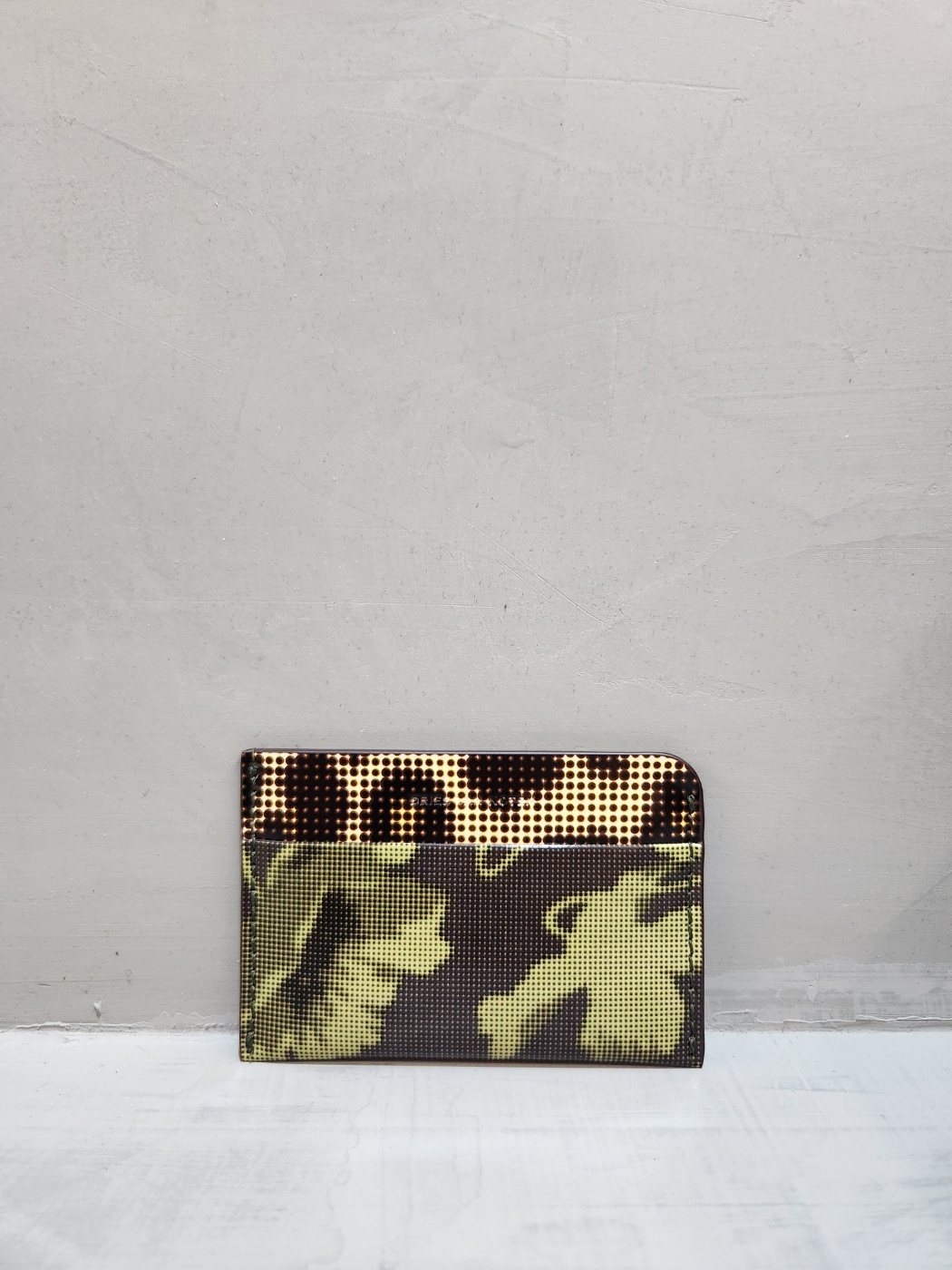 Dries Van Noten Pattern Card Bag In Black