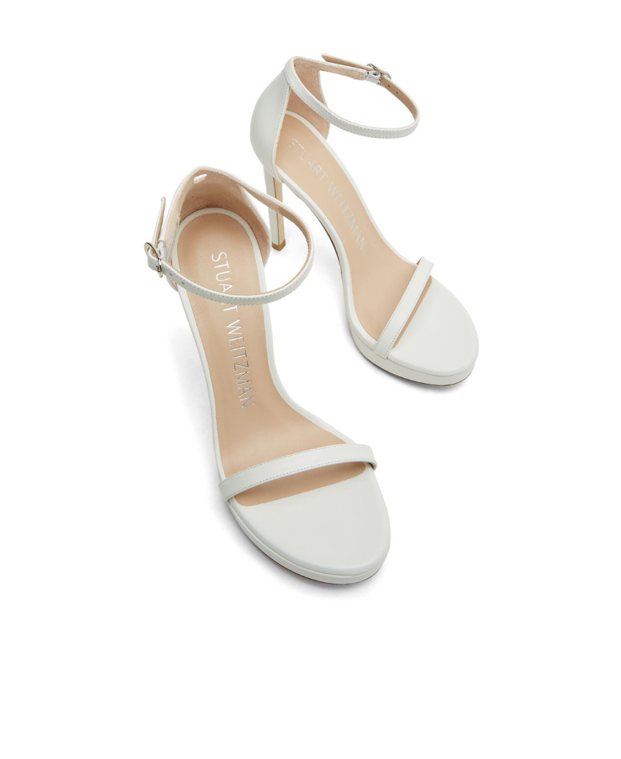 Stuart Weitzman 137mm Stiletto Leather Sandals