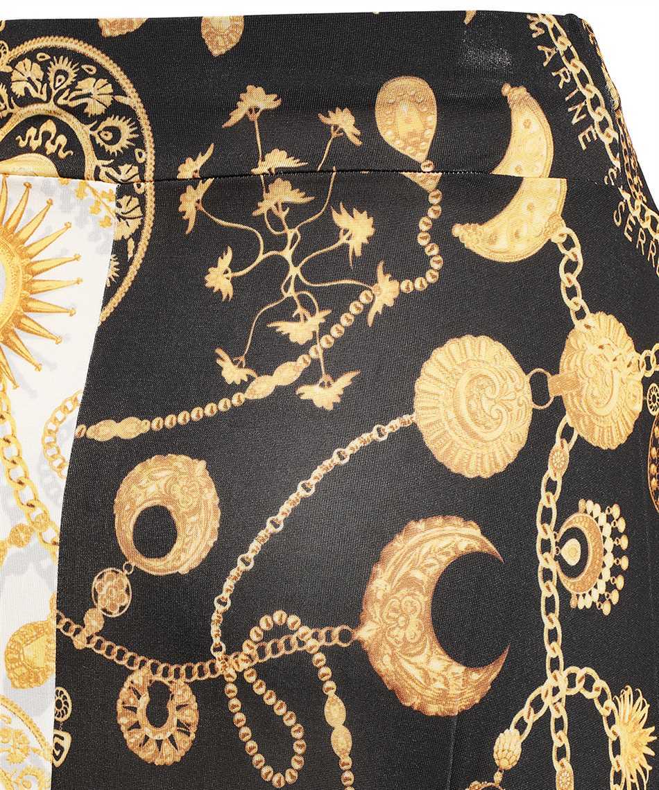Marine Serre Ornament Jewellery-print Midi Skirt In Black