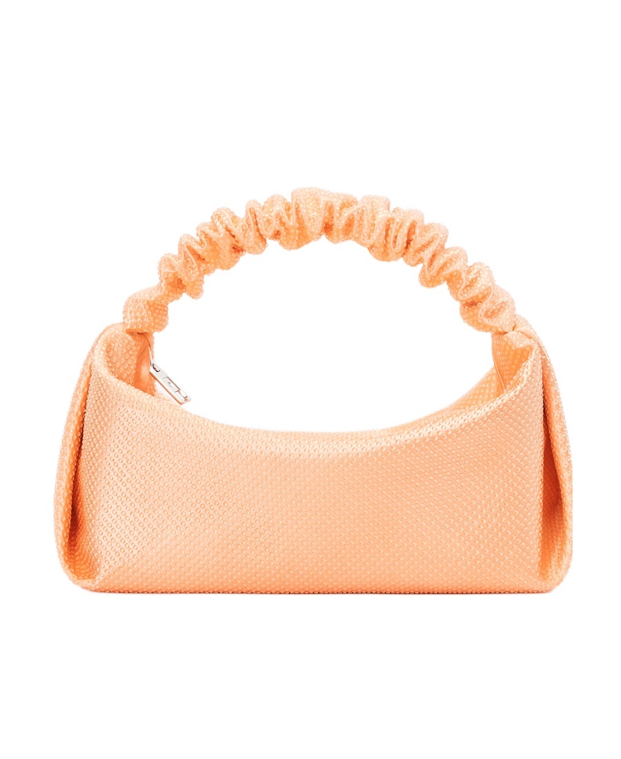 Alexander Wang Scrunchie Crystal-embellished Mini Bag In Pink