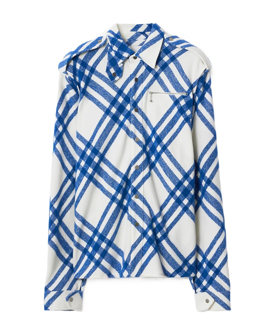 Burberry Vintage Check Long Sleeved Shirt In Blue