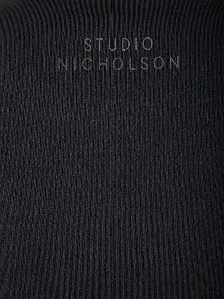 Studio Nicholson Rond Lyocell T-shirt In Black