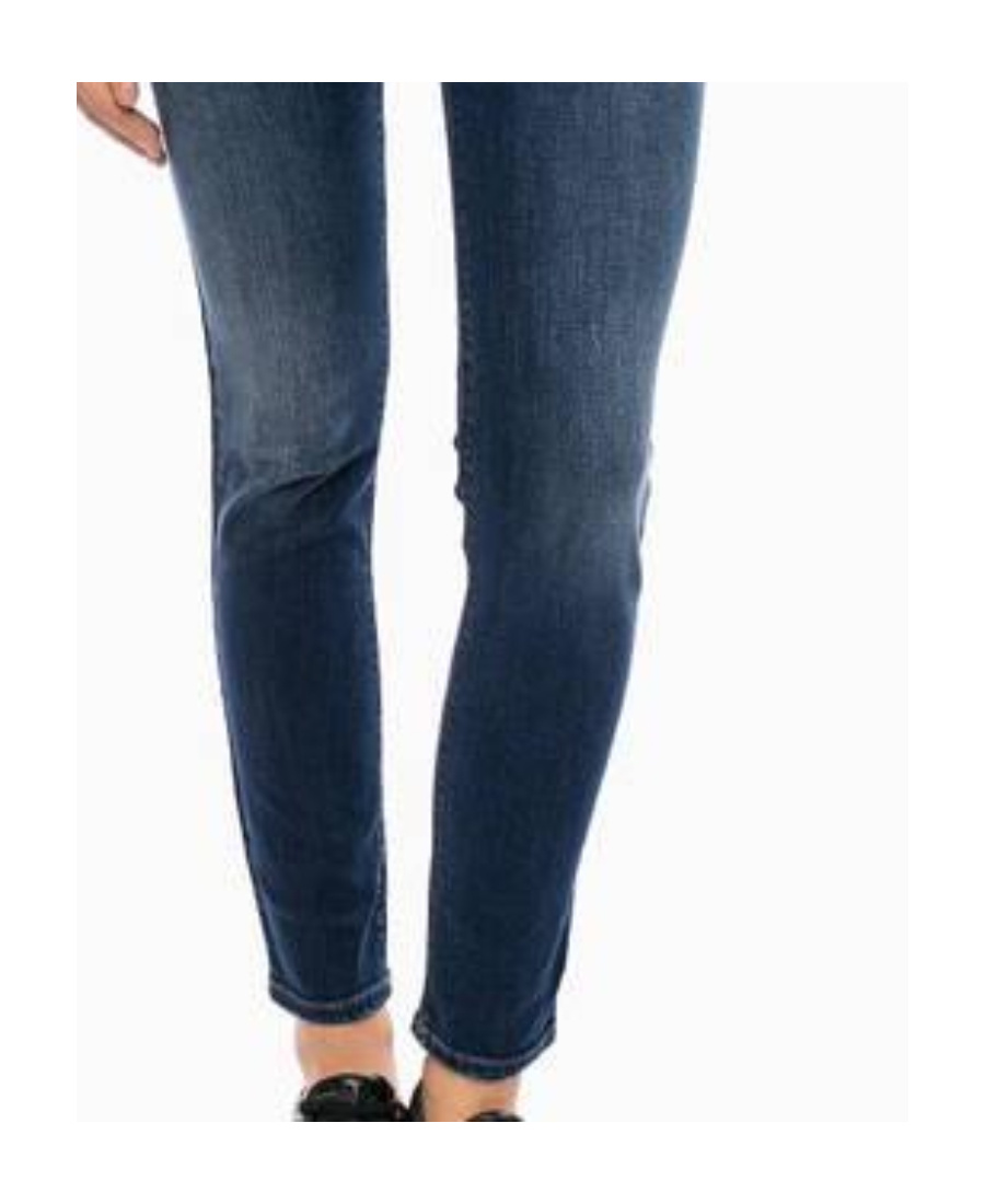 Shop Armani Jeans Logo Details Jeans In Blue