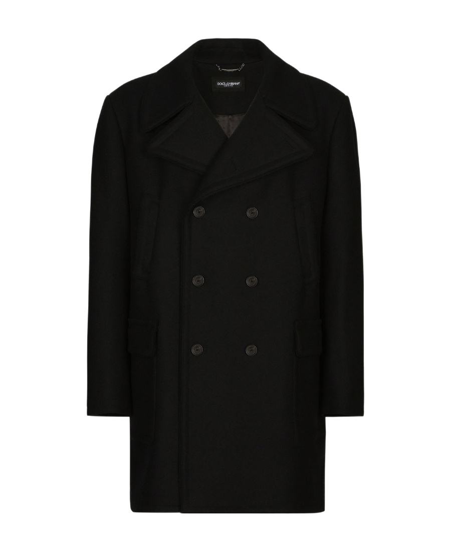 Dolce & Gabbana Caban Coat In Black
