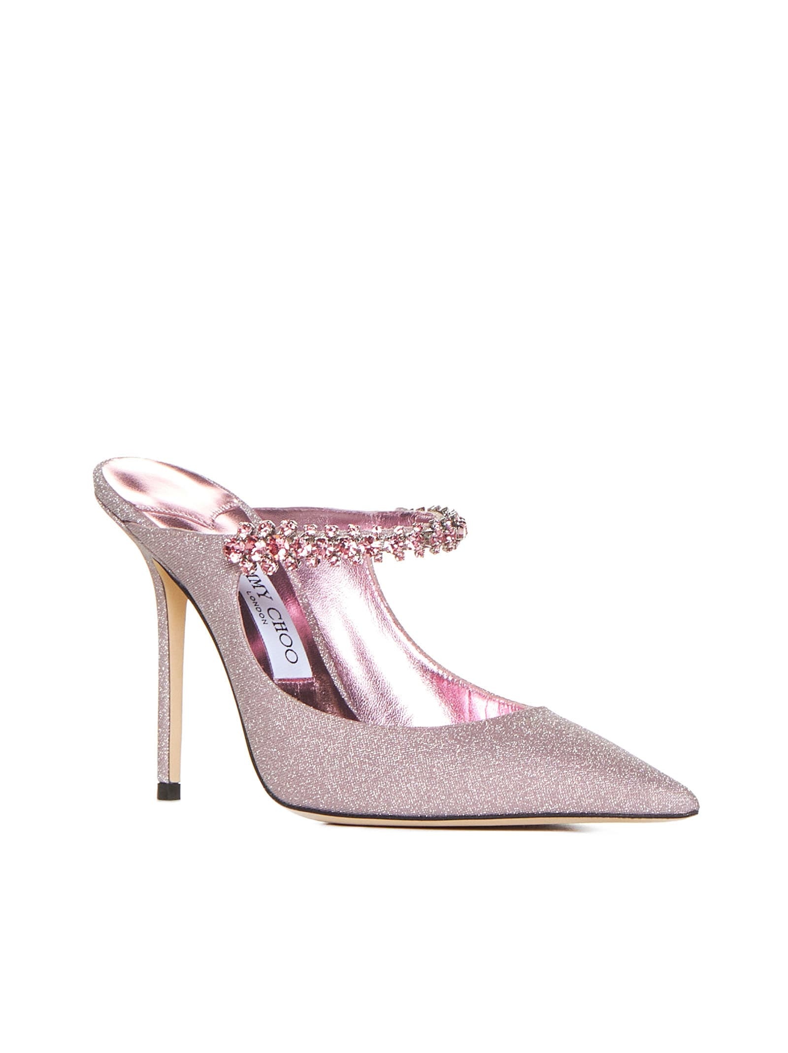 Jimmy Choo Pointed Toe Mules In Pink