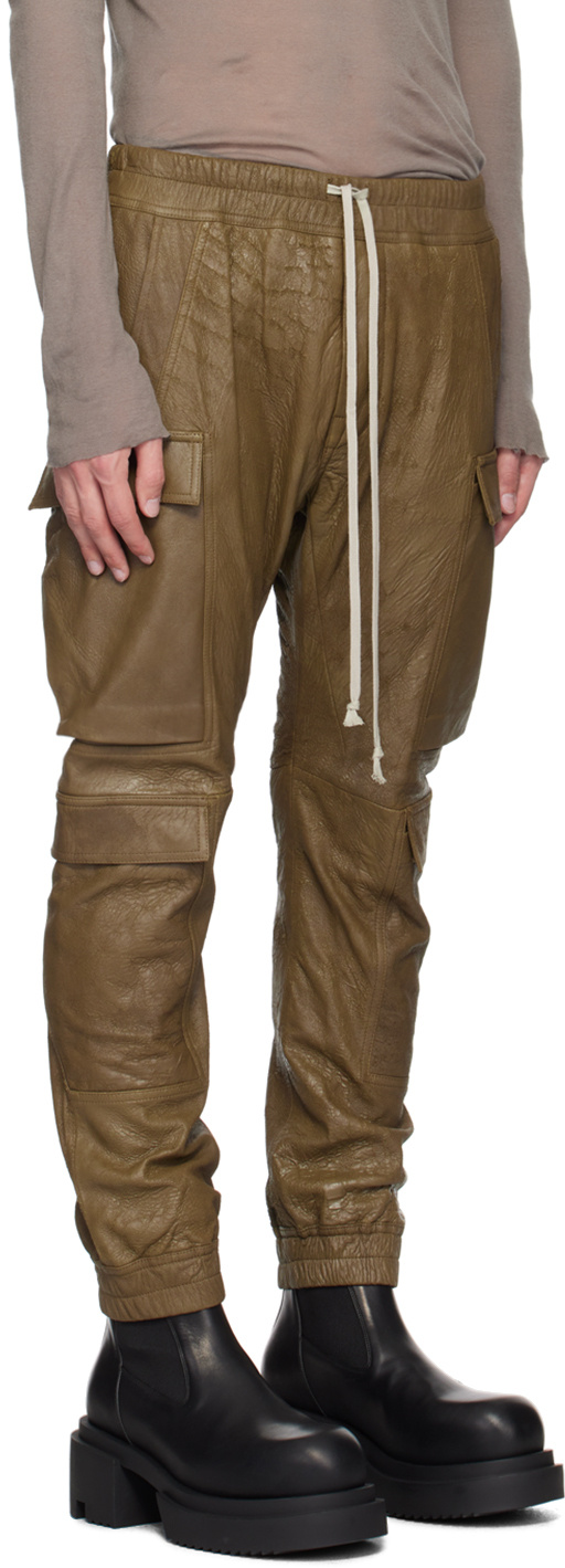 Rick Owens Mastodon Megacargo Trousers In Green