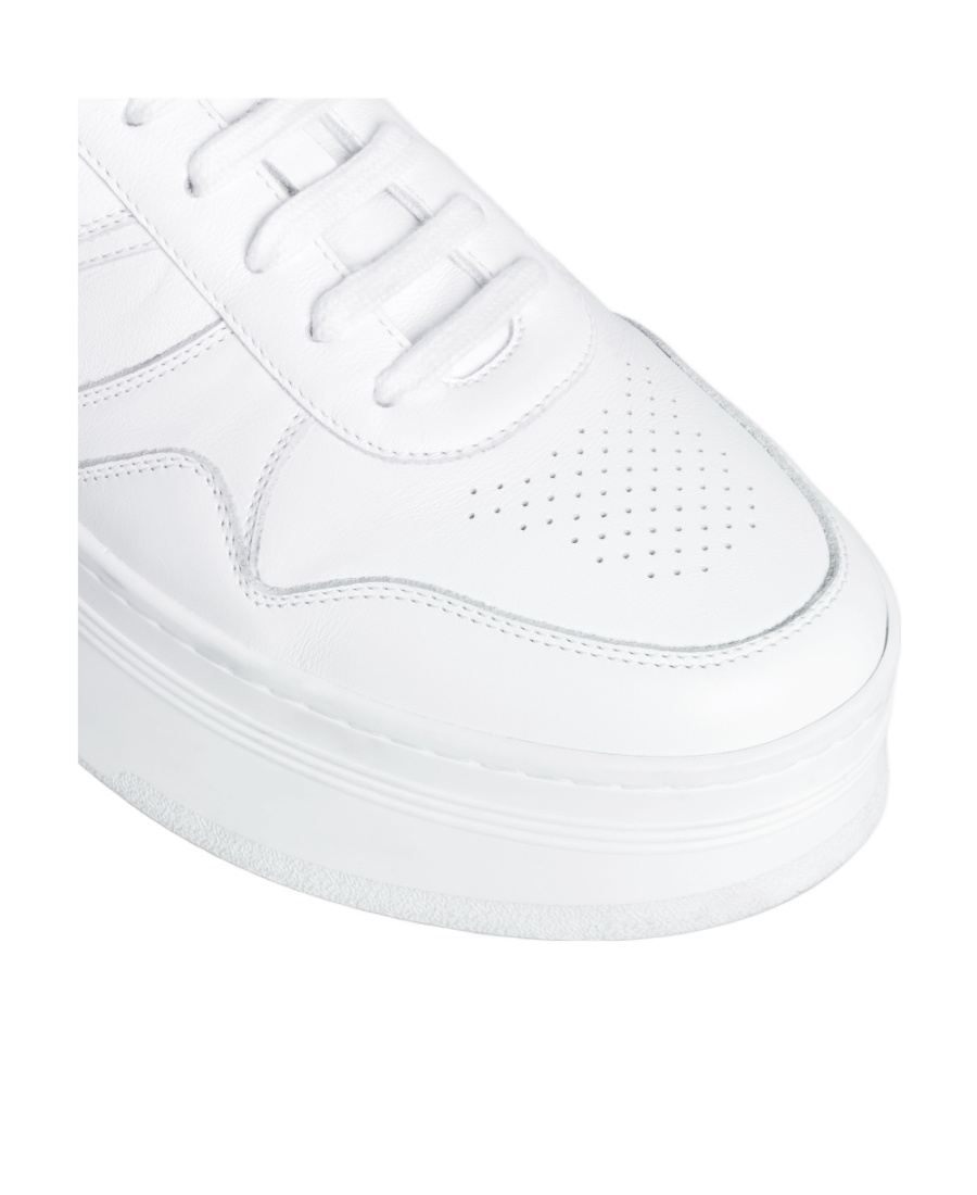 Celine Block Wedge Outsole Sneakers In White