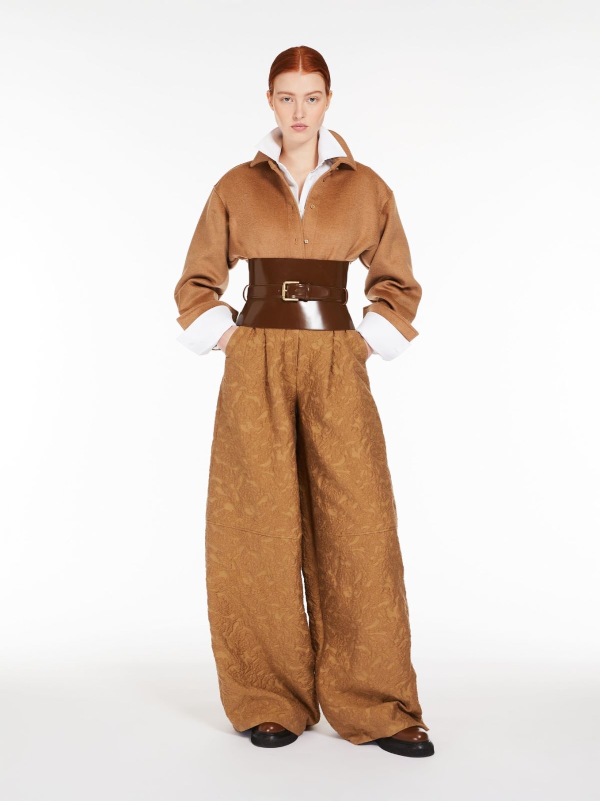 Max Mara Button-up Shirt Jacket In Brown