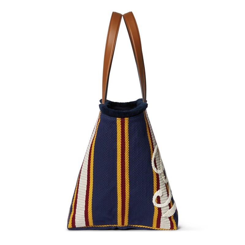 Gucci Embroidered Medium Canvas Tote Bag