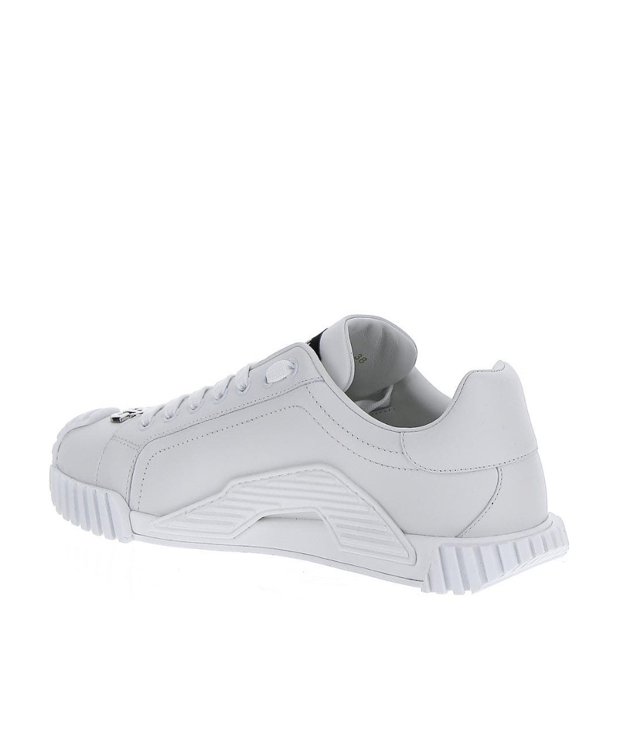 Dolce & Gabbana Logo-lettering Low-top Sneakers In White