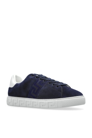 Versace Lace-up Low-top Sneakers In Blue