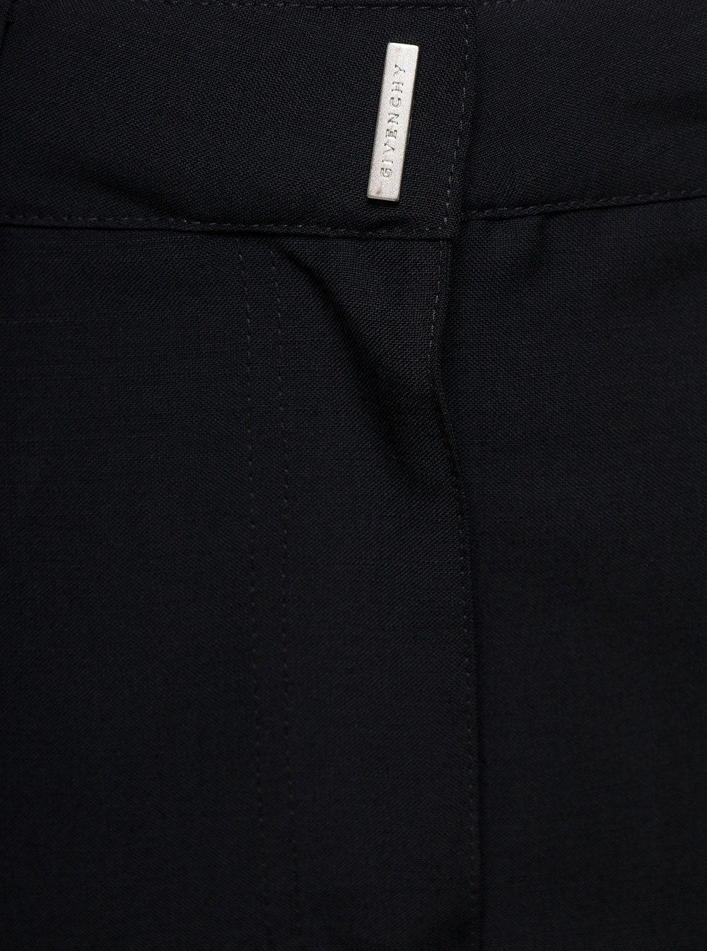 Givenchy Long Skirt With Front Split In Black