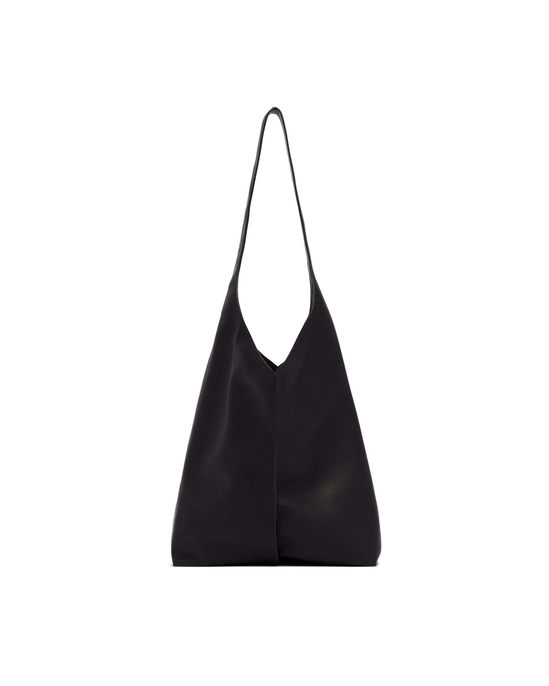 The Row Shoulder Bag With Bound Edges In Black