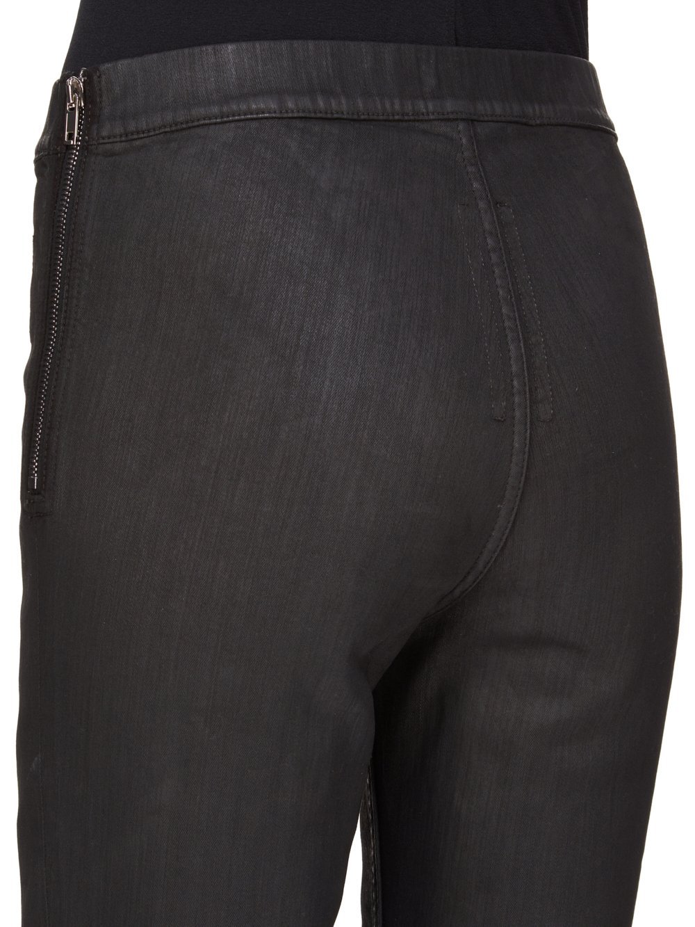 Rick Owens Drkshdw Side-zip Ankle-slit Leggings In Black