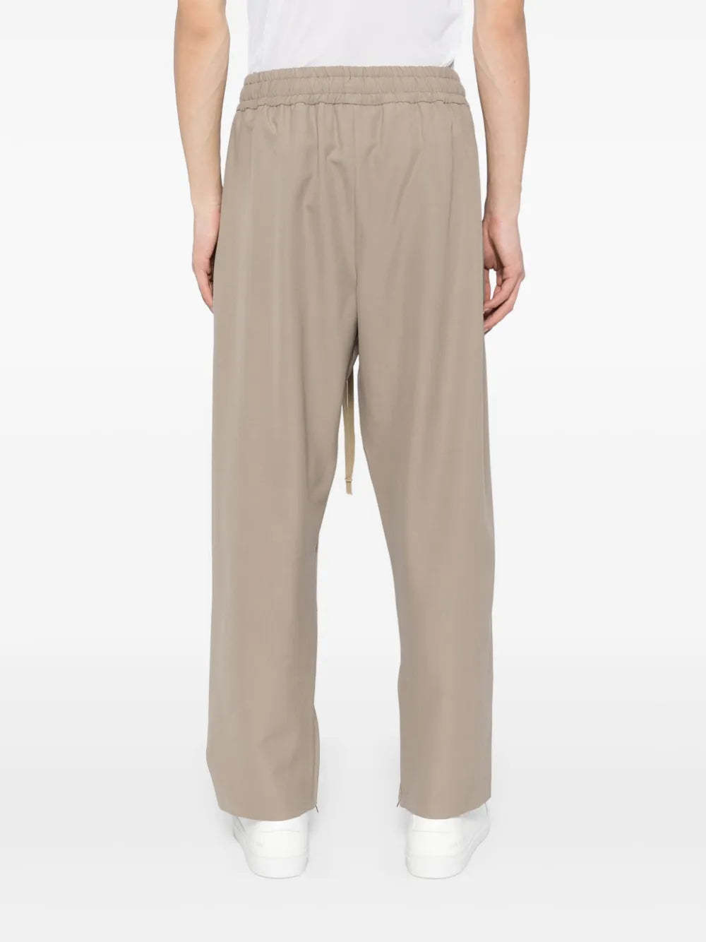 Shop Fear Of God Center Seam Track Pants In Nude