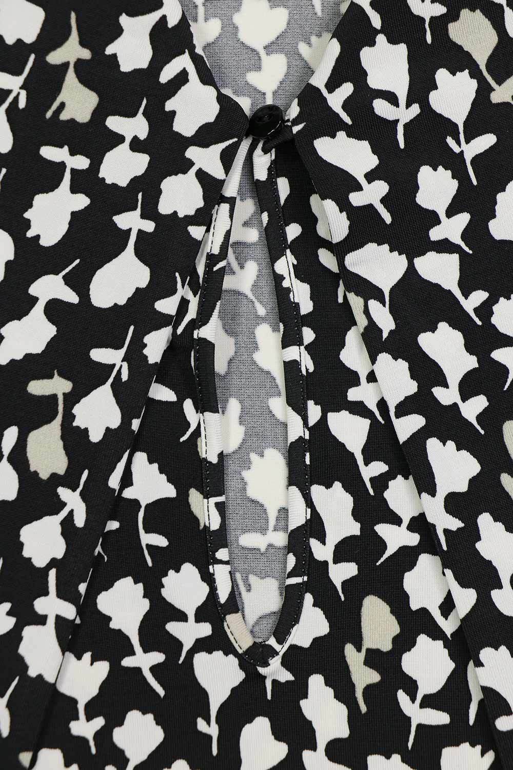Max Mara Print Short Sleeve T-shirt In Black