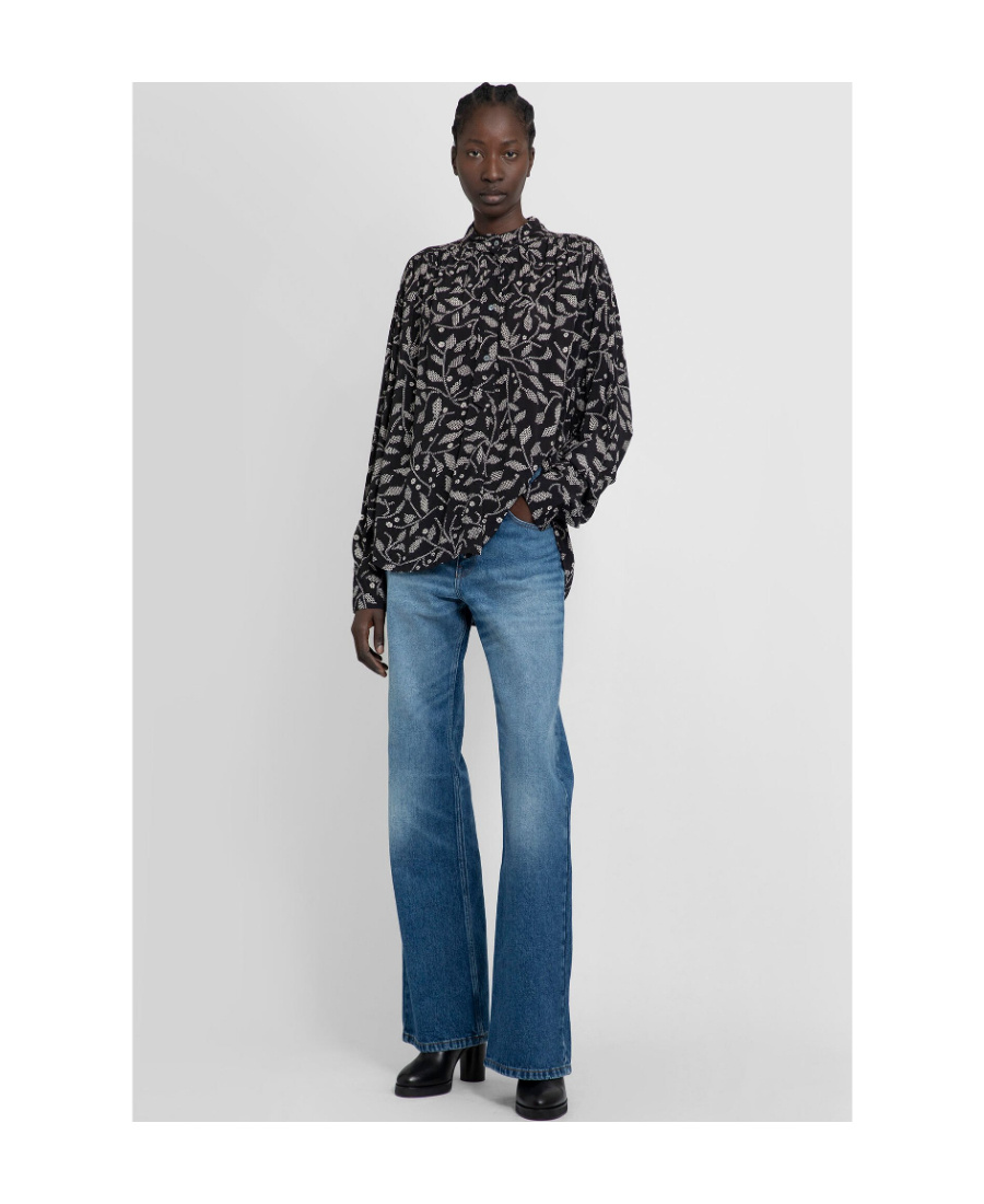Isabel Marant Étoile Floral-print Blouse In Black