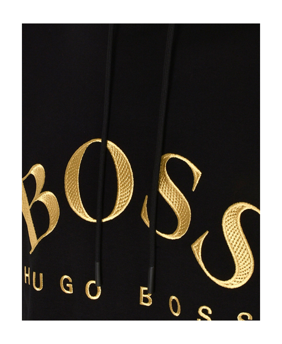 HUGO BOSS COTTON CLASSIC LOGO LOGO LONG-SLEEVED SWEATER