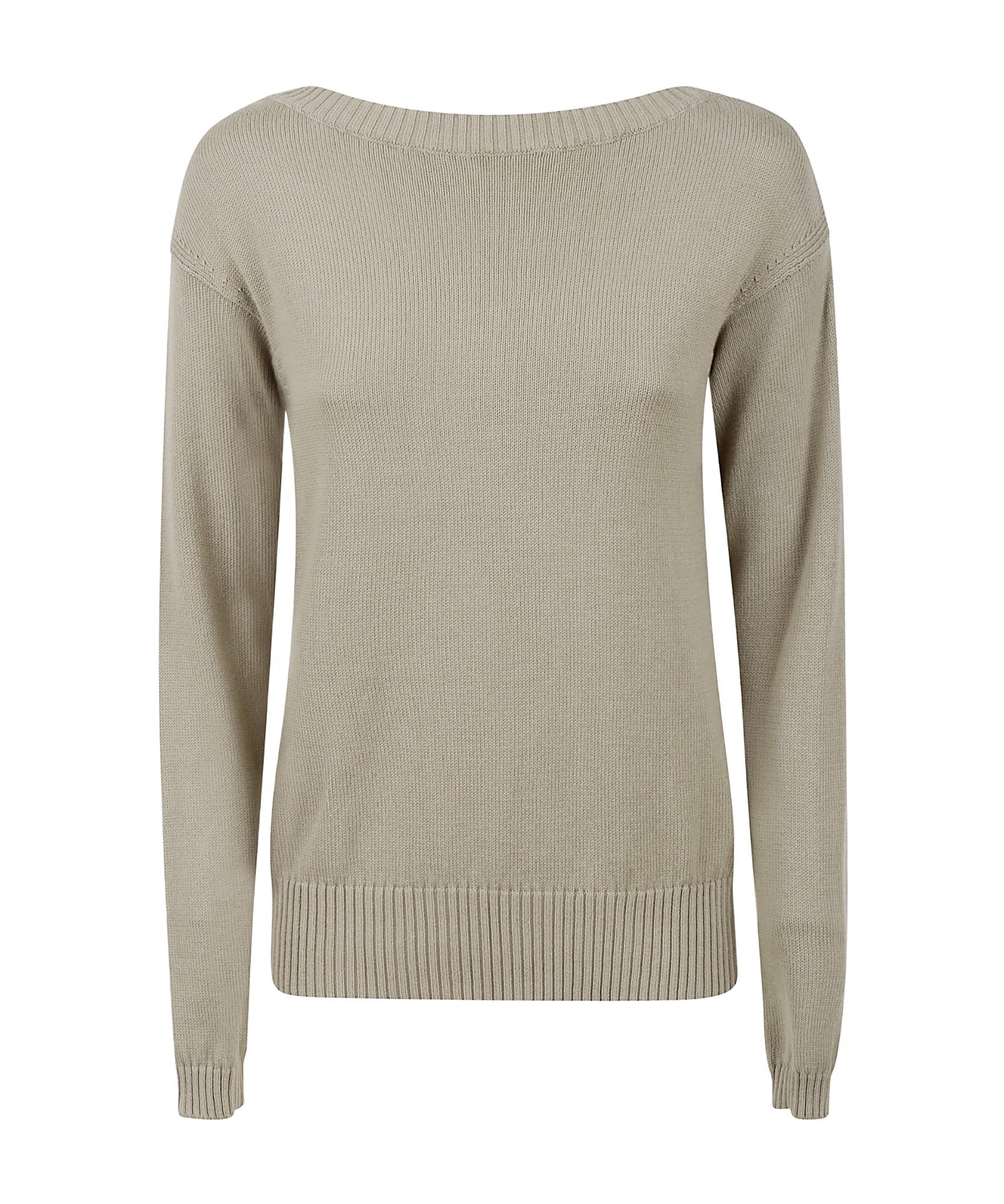 Max Mara Long Sleeve Sweater In Nude