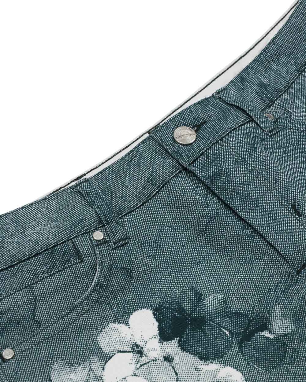 SPORTMAX FLOWER PRINTED JEANS