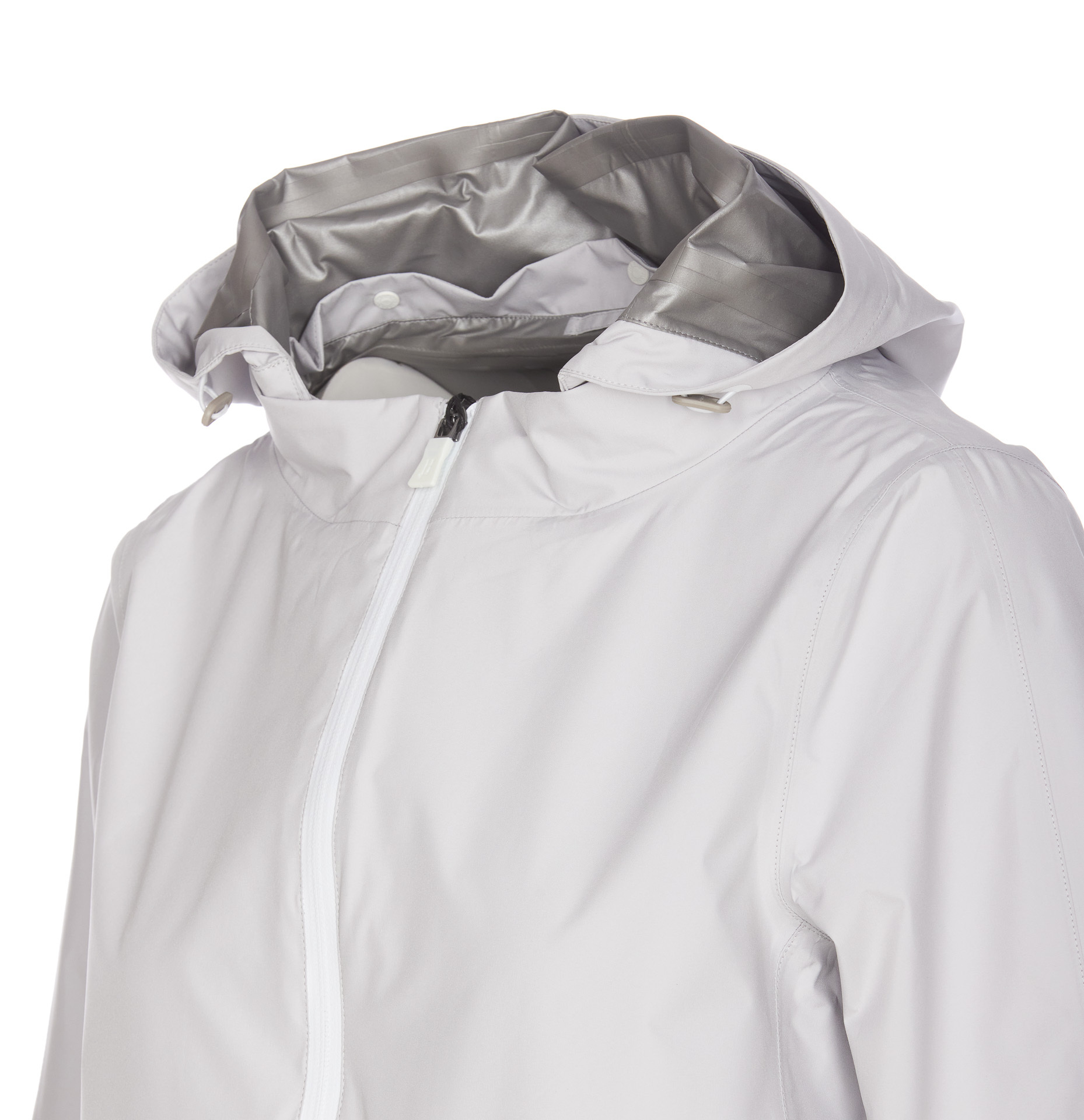 Herno Laminar Hooded Jacket In White