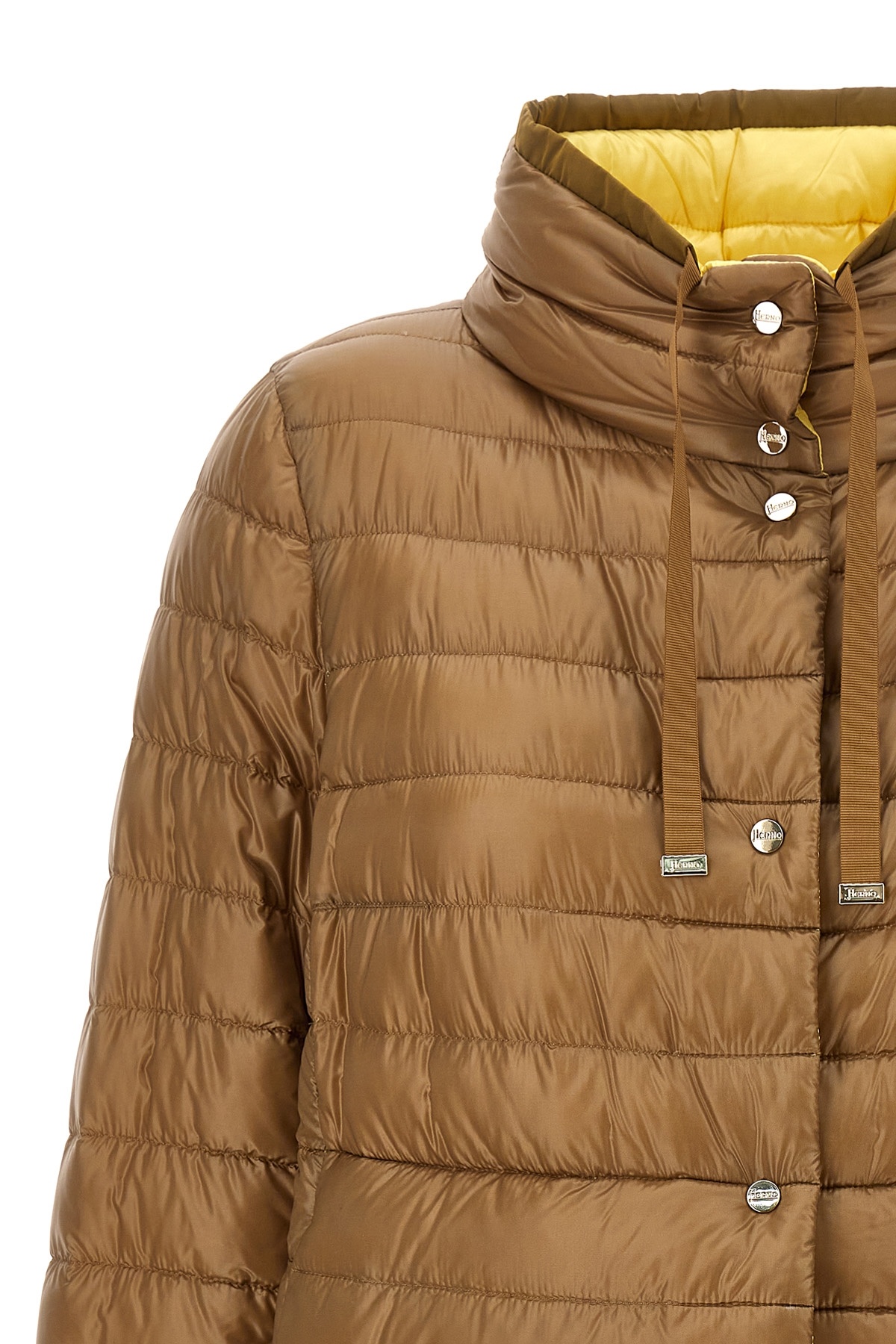 Herno Reversible Down Puffer Jacket In Brown