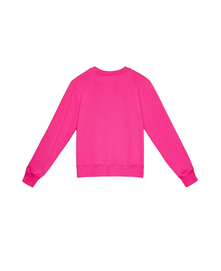 Mcm Round-necked Logo Sweater In Pink