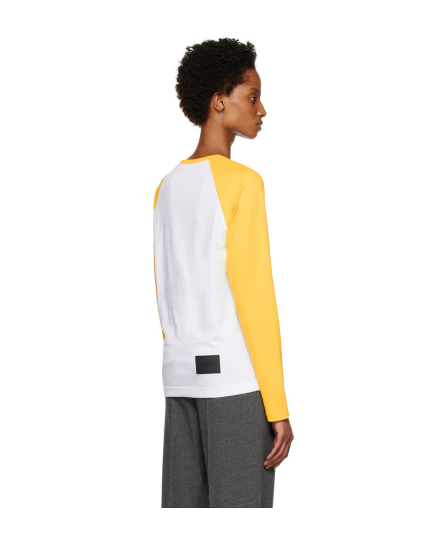 We11 Done Colour-block Logo-print T-shirt In White