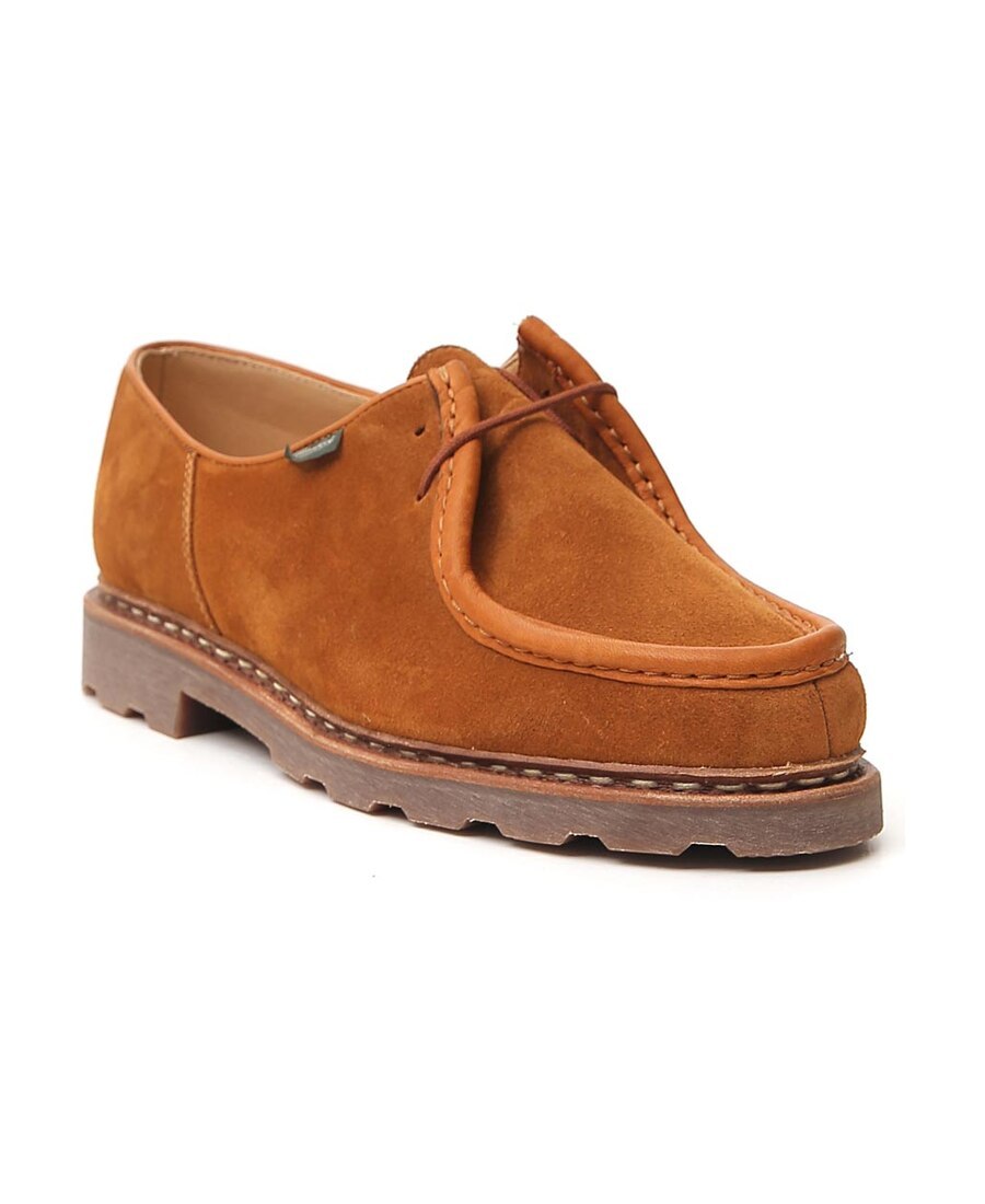 Paraboot Michael Suede Derby Shoes In Brown In Brown