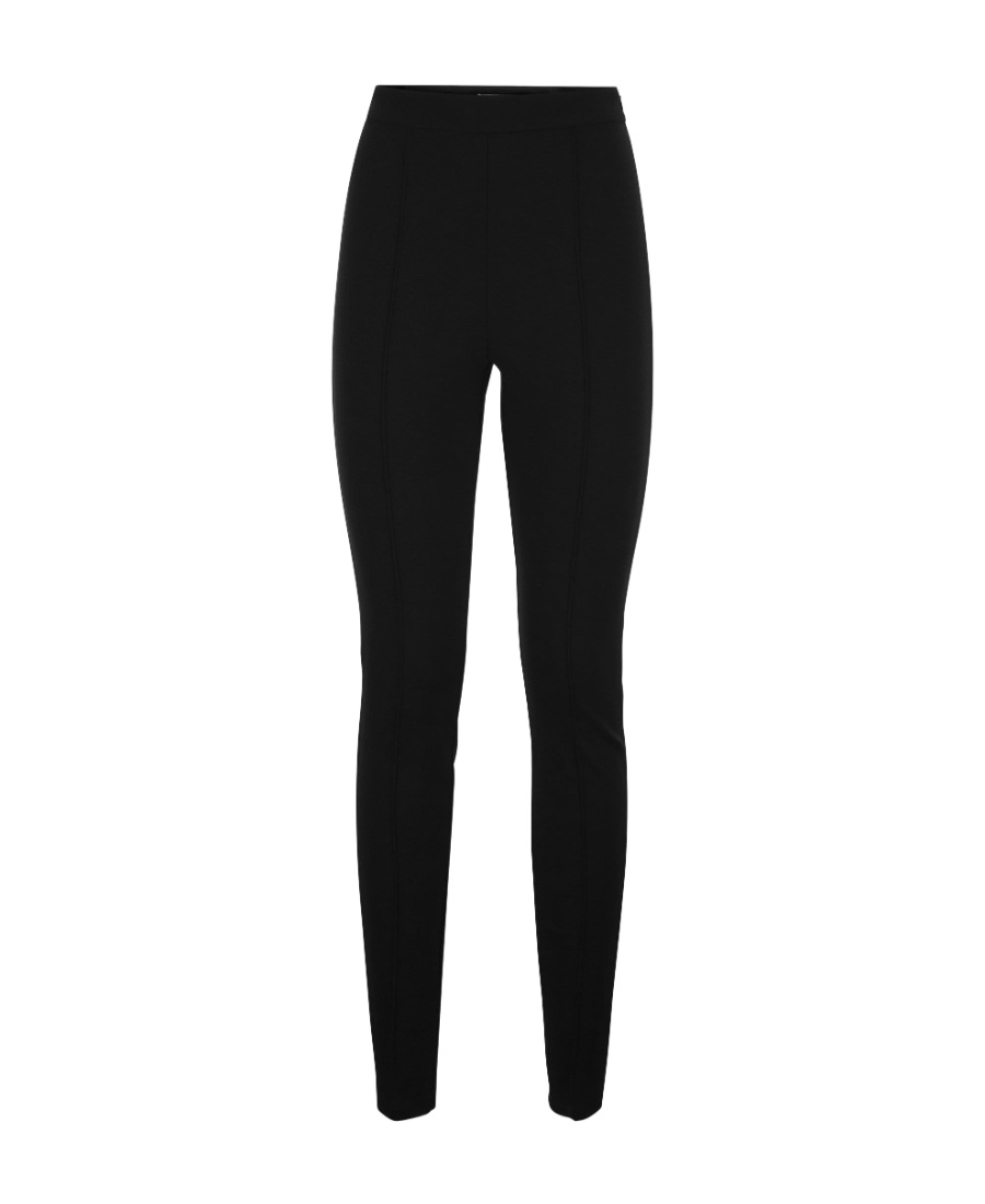 Max Mara High-waist Slim-cut Trousers In Black