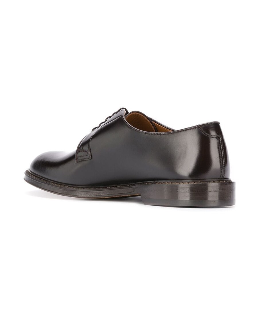 Doucal's Scarpe Derby Doucals In Pelle Spazzolata In Black