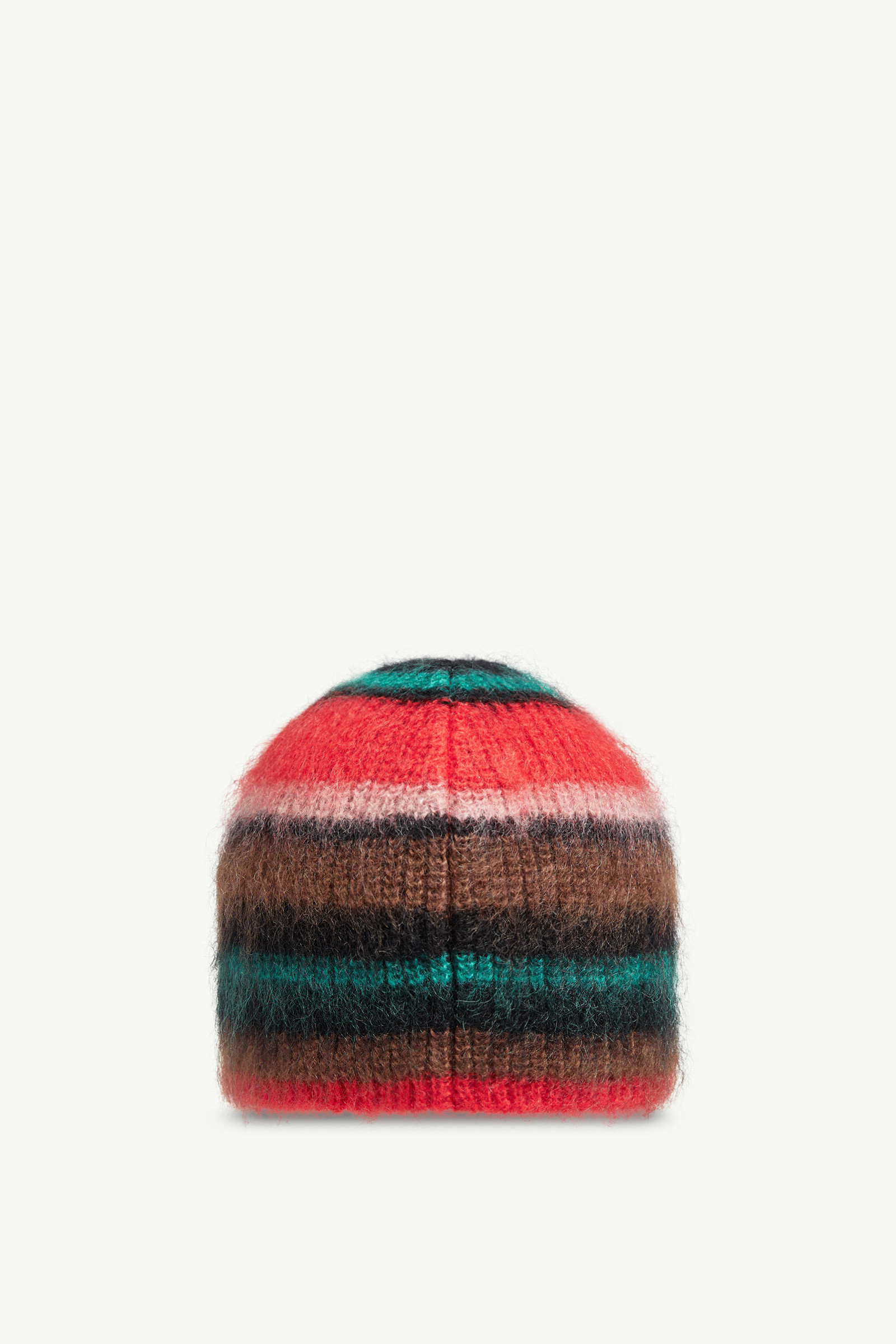 Moncler Striped Mohair Beanie In Multi