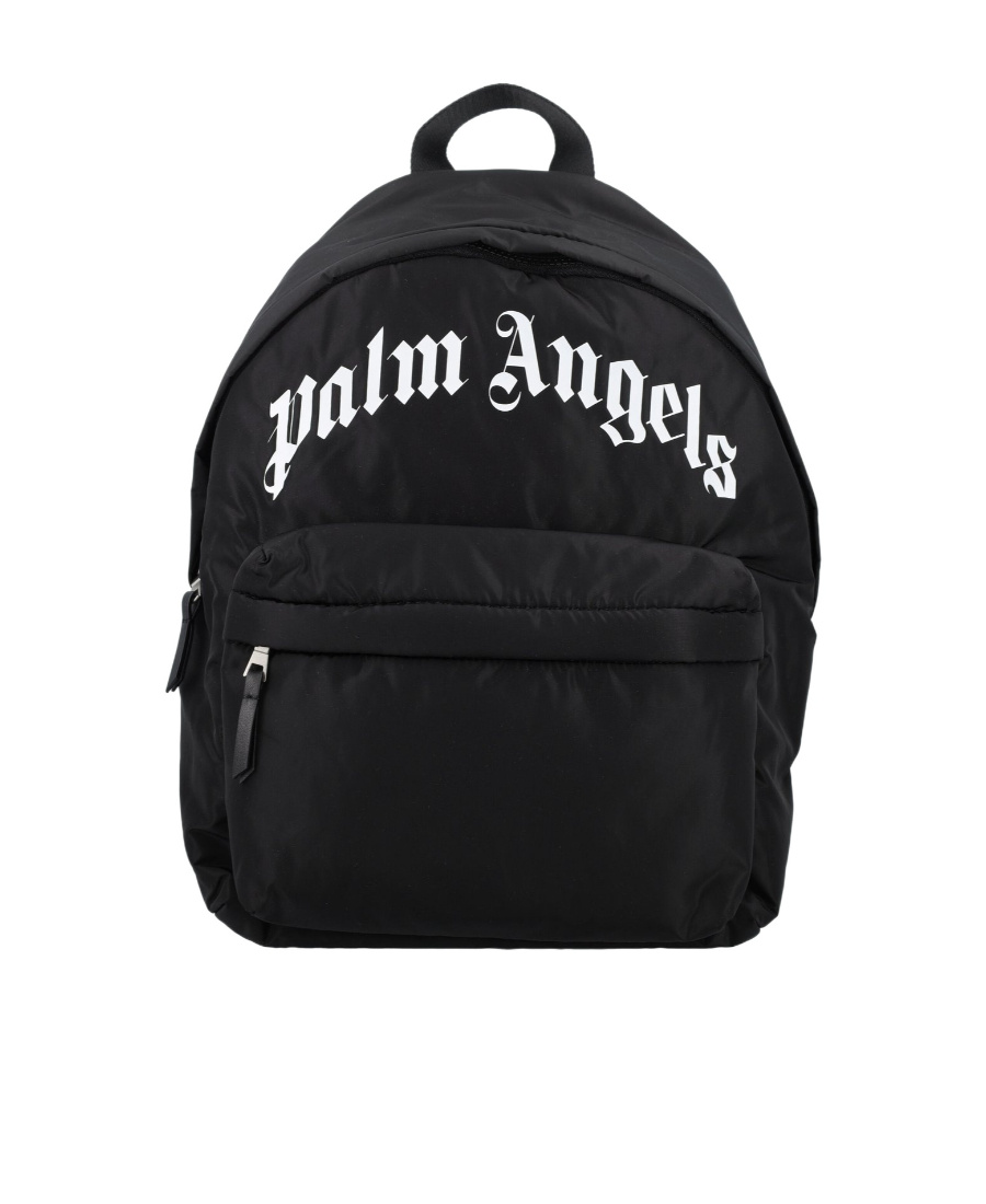 Palm Angels Logo-print Zip-fastening Backpack In Black