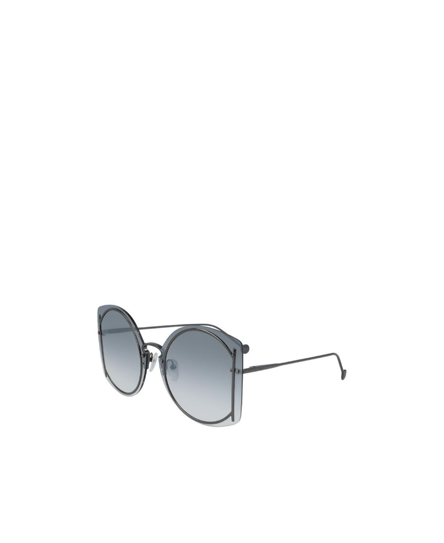 Ferragamo Logo Details Sunglasses In Gray