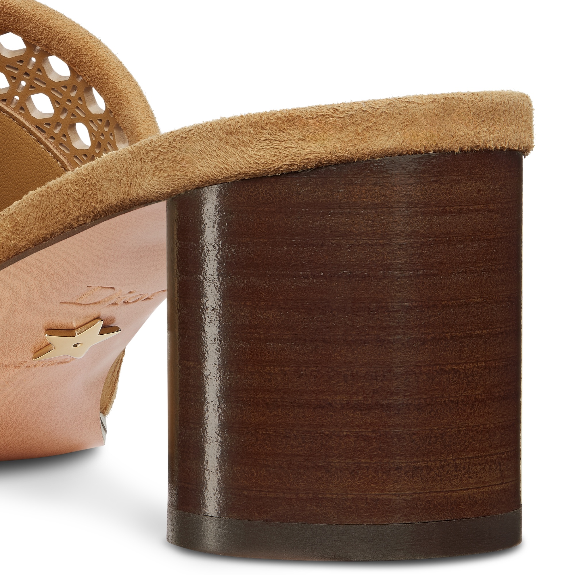 Dior D-lane High Heel Sandals In Neutral