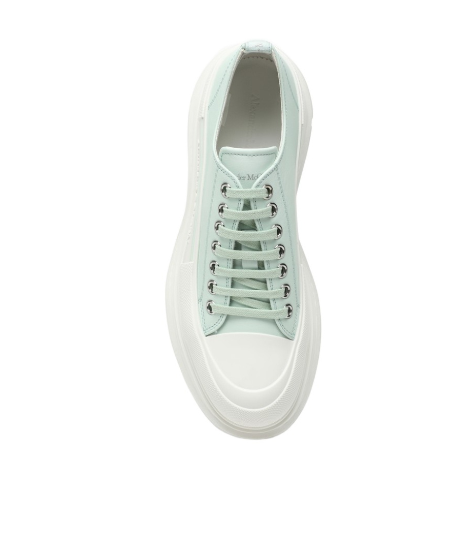 Alexander Mcqueen Tread Slick Lace-up Shoes In Green