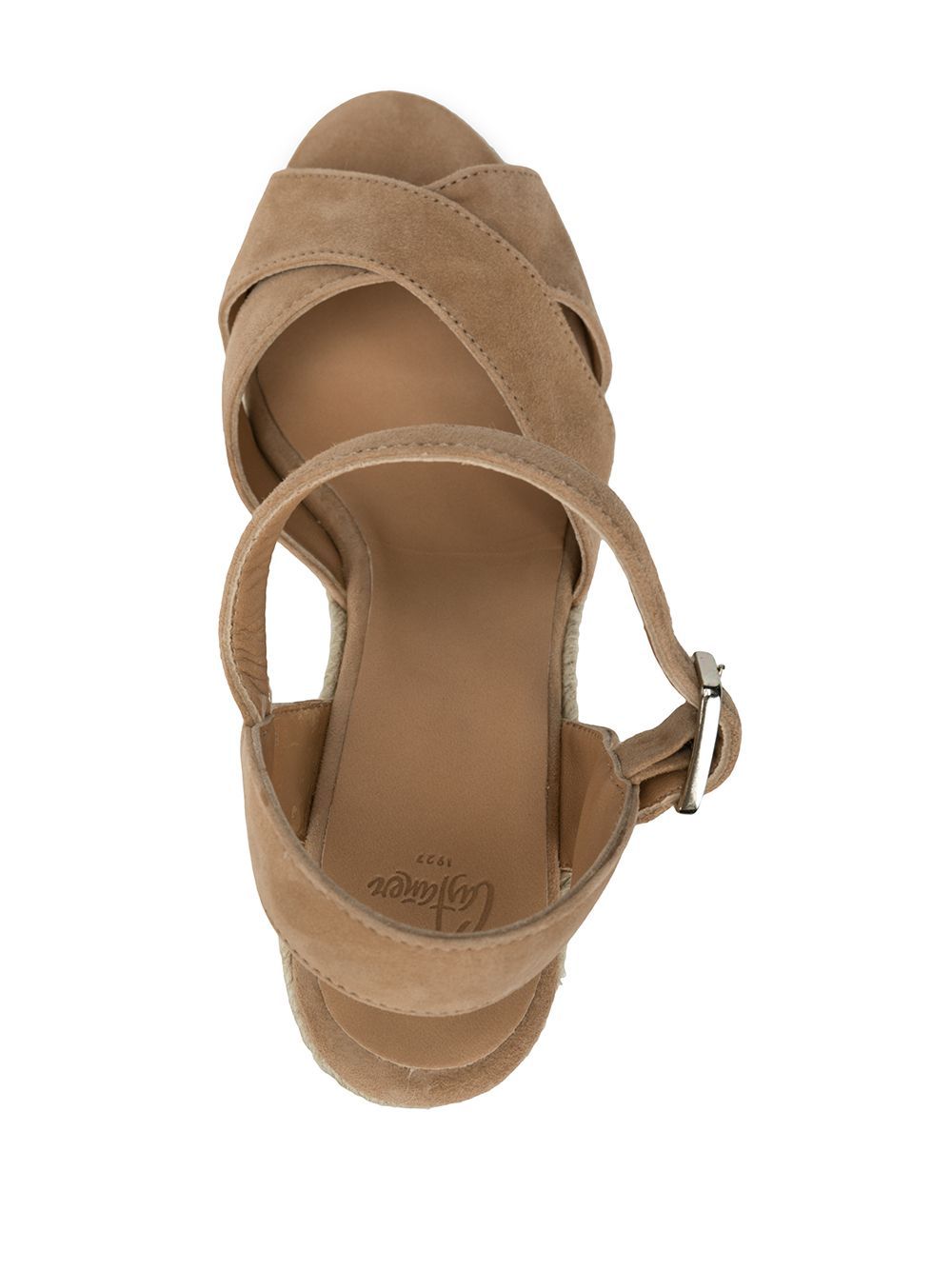 Castaã±er Blaudell Canvas Wedge Espadrille Sandals In Multi