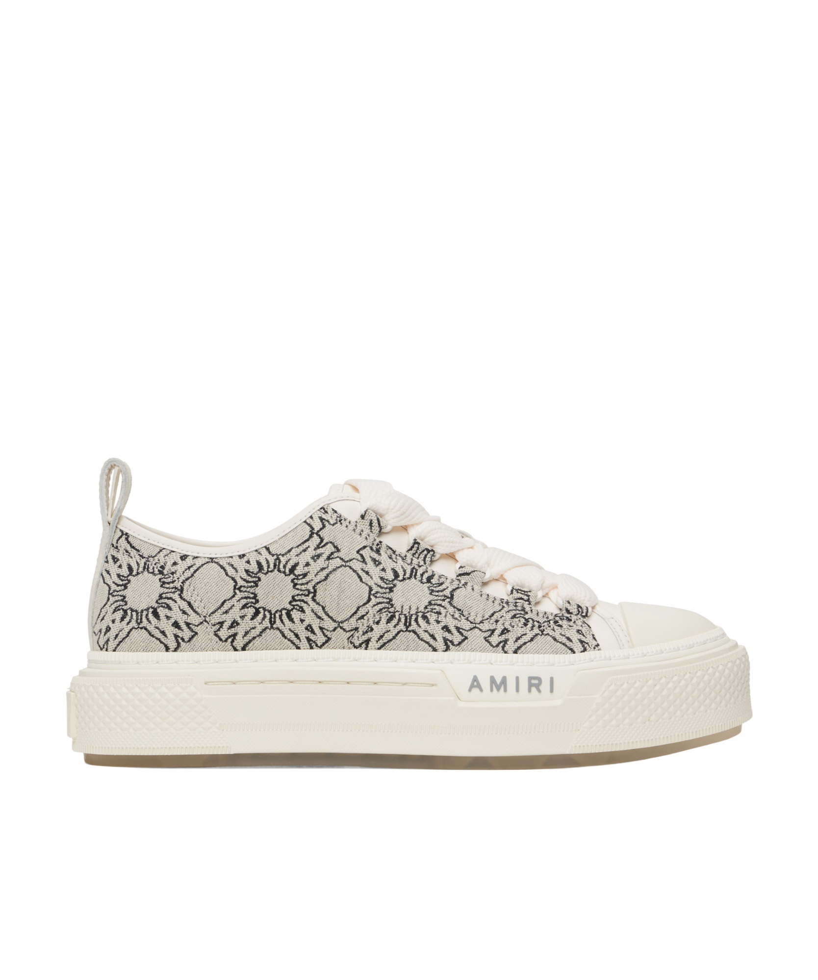 Amiri Ma Quad Jacquard Court Low Sneakers In Grey