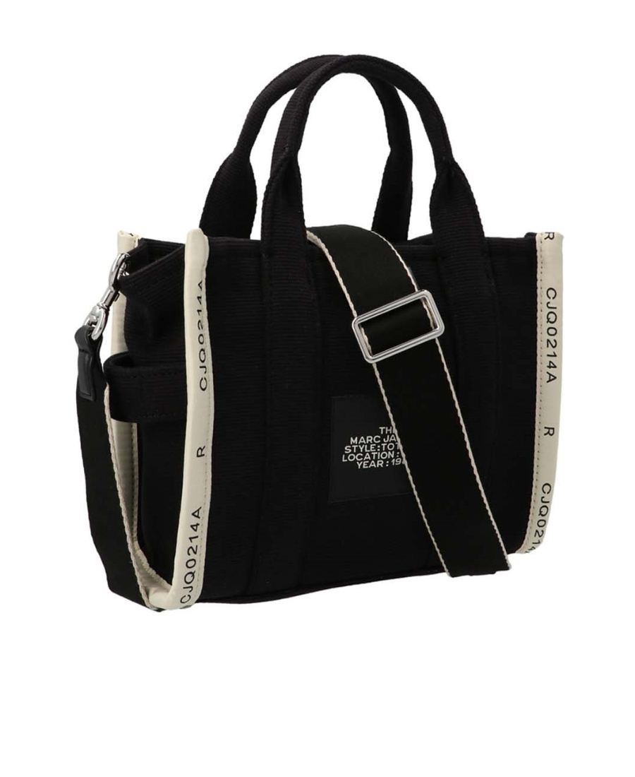 Marc Jacobs The Jacquard Mini Tote Bag In Black